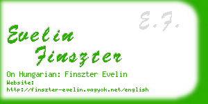 evelin finszter business card